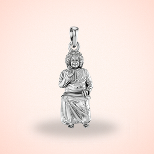 Sterling Silver (92.5% purity) Spiritual Sathya Sai baba Pendant