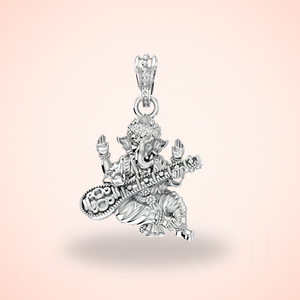 Silver God Ganesh Pendant