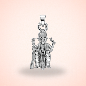 Silver God Ganesh Pendant
