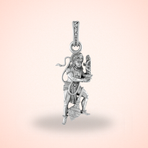 Silver God Hanuman pendant