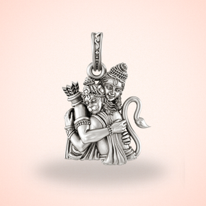 Pure Sterling Silver God Ram Hanuman