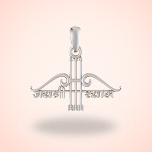 Sterling silver Jai Shree Shyam Pendant