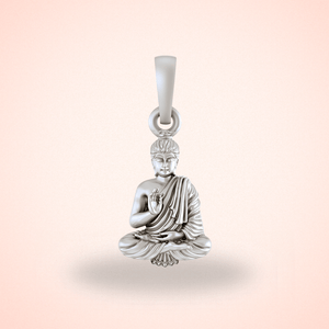 Pure Sterling Silver Gautam Buddha Pendant