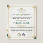 950 Britannia Silver Authenticity Certificate - Nexera Jewels