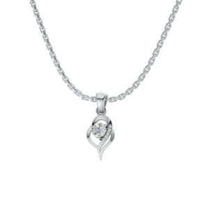Swirl Necklace with Box Chain