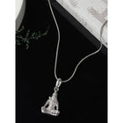 950 Britannia silver God Meditating Shiva Pendant