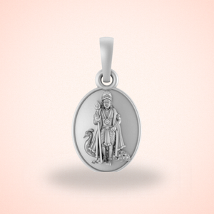 Pure Sterling Silver God Kartikeya Pendant