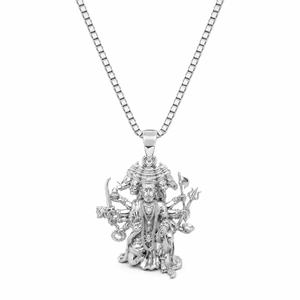 Panchmukhi Hanuman Ji Pendant with 18" Box Chain