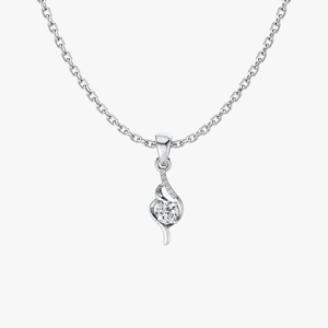 Love Knot Necklace with 18" Link Chain