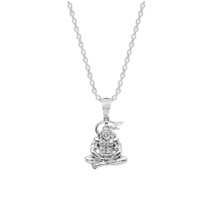 Meditating Hanuman with 18" Link Chain