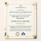 Nexera Jewels 925 Silver Authenticity Certificate