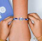 Evil Eye Silver Rakhi