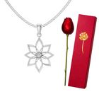 Silver Blooming Flower Necklace