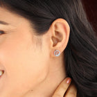 950 Britannia Silver Swan Stud Earrings