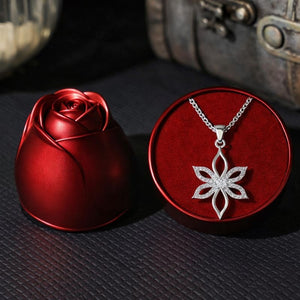 Floral Butterfly Necklace - Valentine Day Gift for her