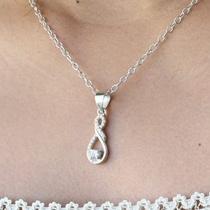 Infinite Love Necklace with 18" Link Chain