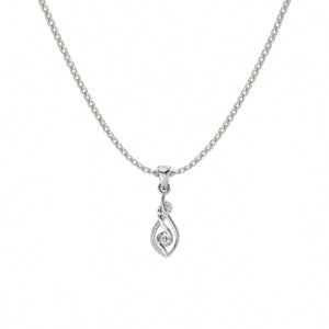 950 Silver Swirl Knot Necklace
