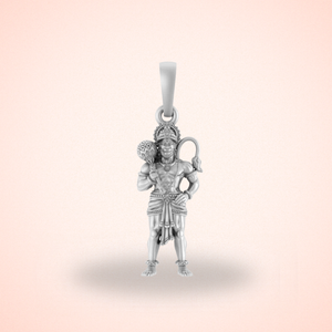 Pure Sterling Silver God Hanuman Pendant