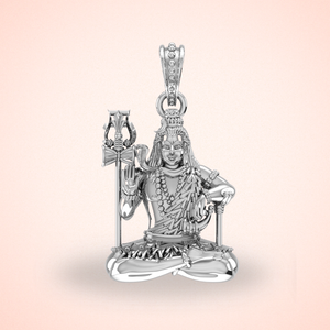 Pure Sterling Silver God Shiva