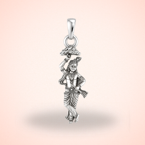 Pure Sterling Silver God Krishna