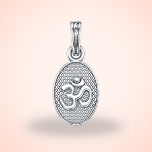Pure Sterling Silver Religious Om