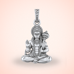 Pure Sterling Silver God Hanuman