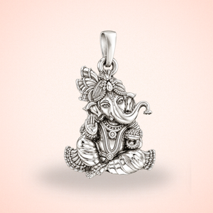 Pure Sterling Silver God Ganesh Kids Pendant