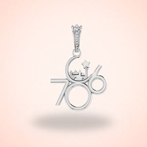 Silver religious 786 Pendant
