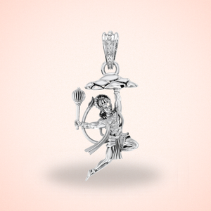Silver God Hanuman Pendant