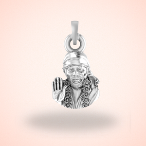 Pure Sterling Silver God Sai Baba Kids Pendant