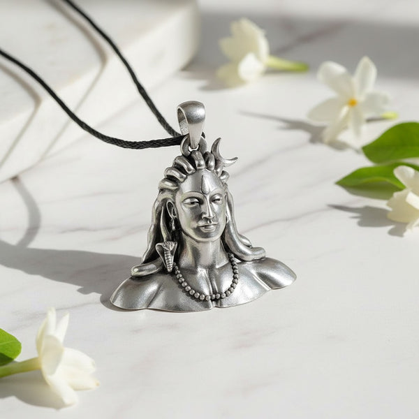 950 Silver Aadiyogi Silver Pendant