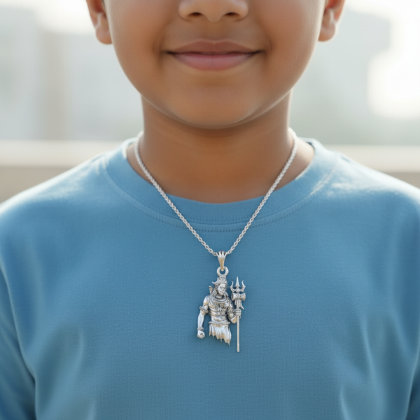 950 Silver Shiva Pendant