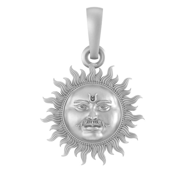 950 Silver God Surya Pendant