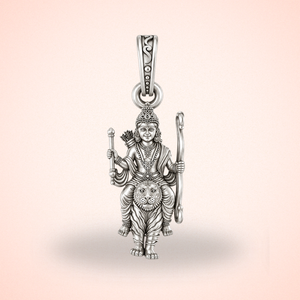 Pure Sterling Silver God Ayyappa Pendant