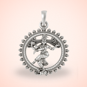 Pure Sterling Silver Nataraja Pendant