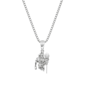 Shiva Pendant with 18" Box Chain