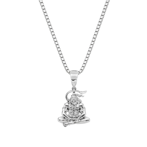 Meditating Hanuman with 18" Box Chain