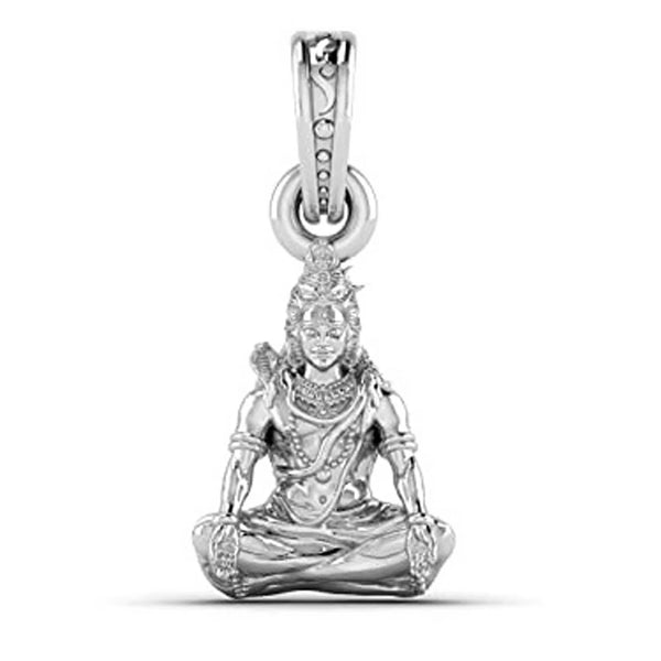 950 Silver God Shiva Pendant