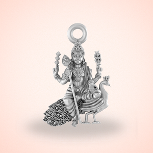 Pure Sterling Silver God Kartikeya