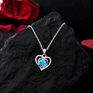 Two Heart Style - 950 Britannia Silver Pendant