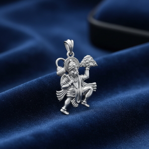 950 Silver Sanjeevni Booti Hanuman Pendant