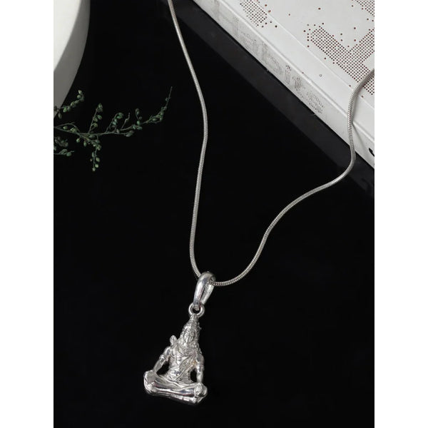 950 Silver God Shiva Pendant