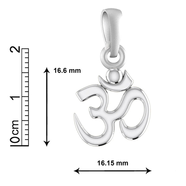 950 Silver Om Pendant
