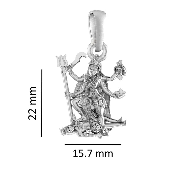 950 Silver Goddess Kali Maa Pendant
