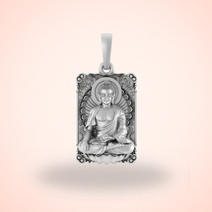 Pure Sterling Silver Gautam Buddha Pendant