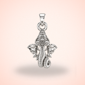 Pure Sterling Silver God Ganesh Kids Pendant