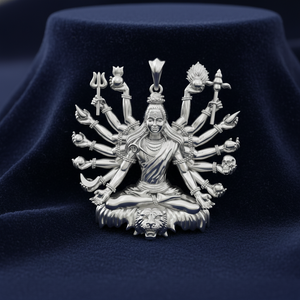 950 Silver Meditating Shiva Pendant