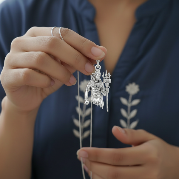 950 Silver Shiva Pendant