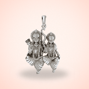 Sterling silver 92.5 Purity Ram Sita Pendant