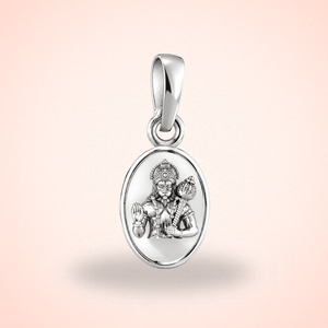 Pure 925 Sterling Silver God Hanuman Pendant